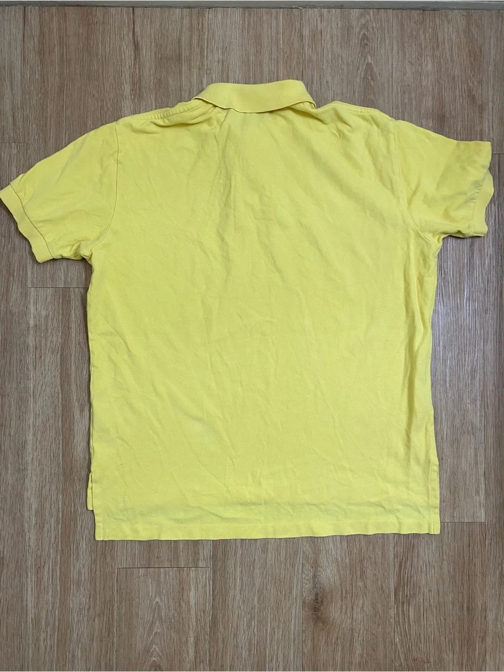 Polo by Ralph Lauren 100%cotton Yellow Short-Sleeve Polo with Orange Pony Logo